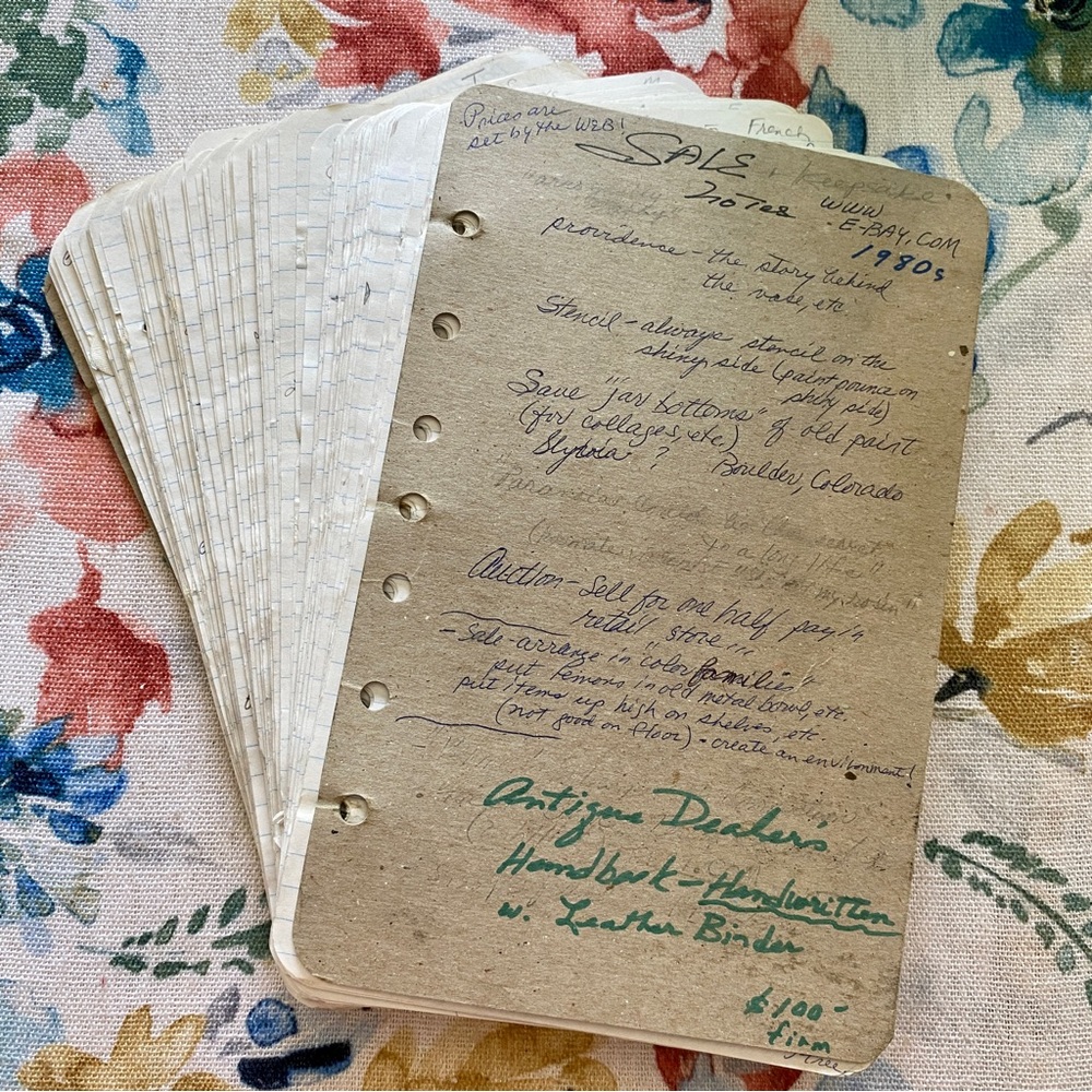 Antique Dealers Ledger Handbook Vintage 1980’s Auction Pricing For Heirlooms
